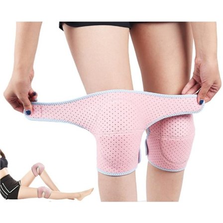 1-pack - Mjukt dansknäskydd - Volleybollknäskydd - Arbetsknäskydd - Rosa - One size fits all