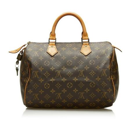 Louis Vuitton Vintage Pre-owned Speedy 30 Monogram HandTas , Bruin , Dames , Maat: ONE Size Vintage Tassen