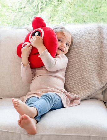 Babblarna Babblarna - Kramis, Bobbo - Red - H:25CM