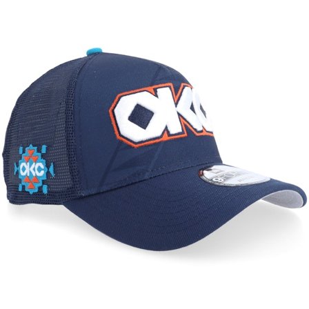 New Era - NBA Blau trucker Cap - Oklahoma City Thunder NBA City Edition 9FORTY A-Frame Trucker @ Hatstore