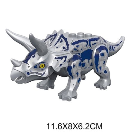 Jurassic Dino World byggeklodser: Velociraptor, T-Rex, Triceratops og Indominus Rex Legetøj