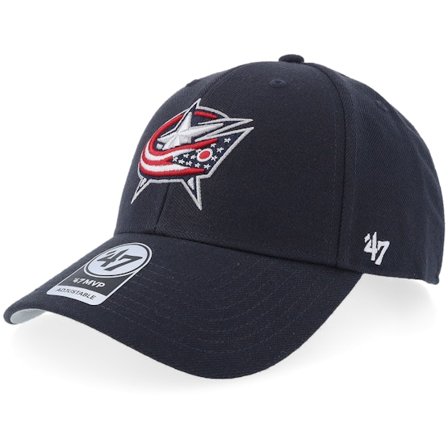 47 Brand - Azul adjustable Gorra - Columbus Blue Jackets MVP Wool Navy Adjustable @ Hatstore