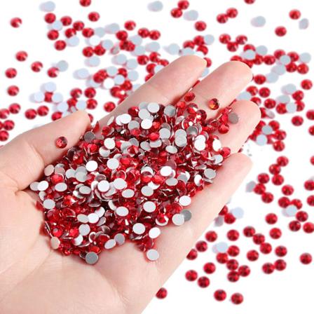 14400 stk Røde Flade Rhinestones til DIY Håndværk, Lys Siam, SS16, 3,8-4,0 mm Light Siam SS16/14400pcs