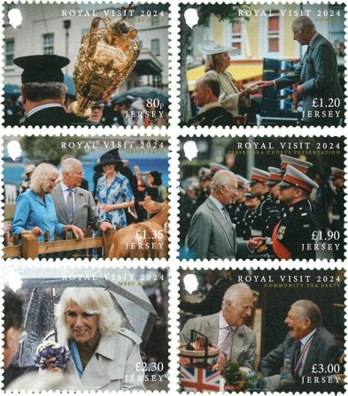 Jersey - Royalt besøg - Postfrisk sæt 6v