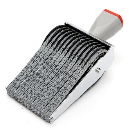 Xingtong 12-siffrig gummistämpel engelskt alfabet bokstav N