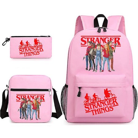 Stranger Things Ryggsäck Skolväska Stranger Things Trio-5