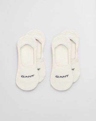 GANT - 2-pakk usynlige sokker til dame eggshell