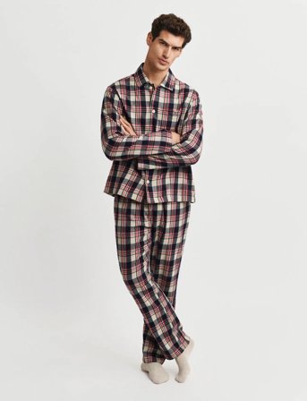 GANT Flannel Check Pajama Set Gift Box - Multi/patterned - S