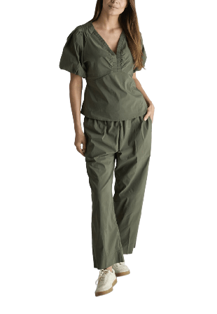 Neo Noir Irina Poplin Blouse Blusar Dam Grön 42