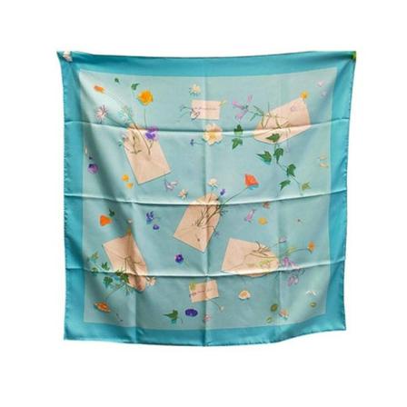 Hermès Vintage, Pre-owned Scarf Blauw, Dames, Maat:ONE Size