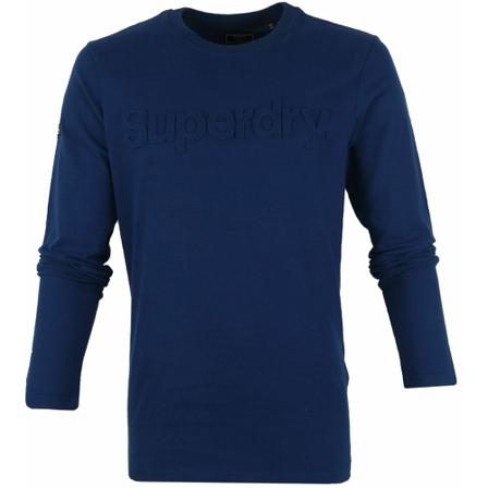 Superdry, Longsleeve Cotton Blauw, Heren, Maat:M,Katoen