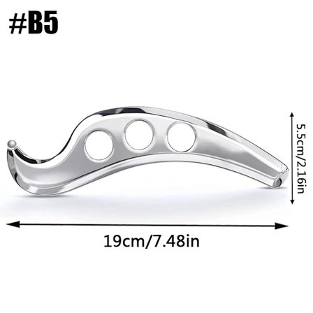 Manuell ansiktsakupressur penn i rustfritt stål, skjønnhetsstav, soneterapi trykkpunktmassasjeverktøy for dyp vevsmassasje