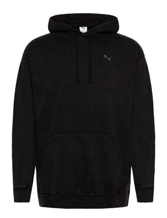 PUMA Ess Elevated Relaxed Wash Hoodie Fl - Black - L