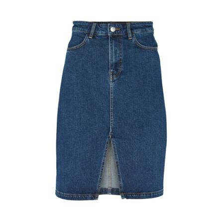 Basic Apparel Ellen Nederdel Blå, Dame