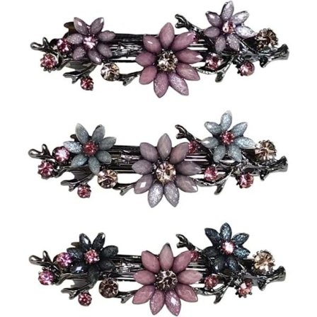 Hårspænder Vintage Blomst Hårklemme Til Kvinder Retro Metal Fransk Hårklemme