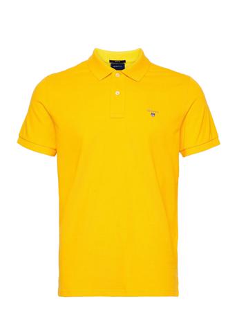 Original Pique Ss Rugger Polos Short-sleeved Gul GANT