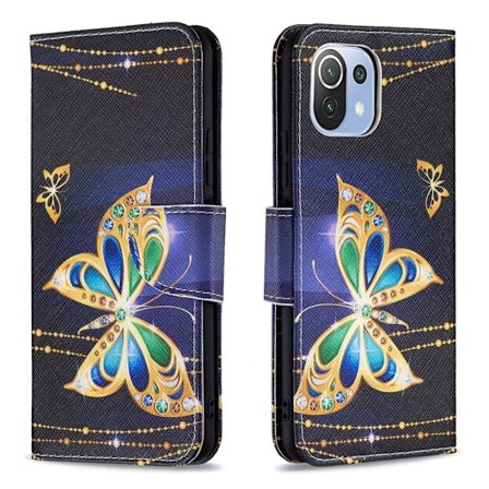 Wonderland Xiaomi 11 Lite 5g Ne / Mi 11 Lite 5g / 11 Lite Flip Etui - Jewelry Sommerfugl