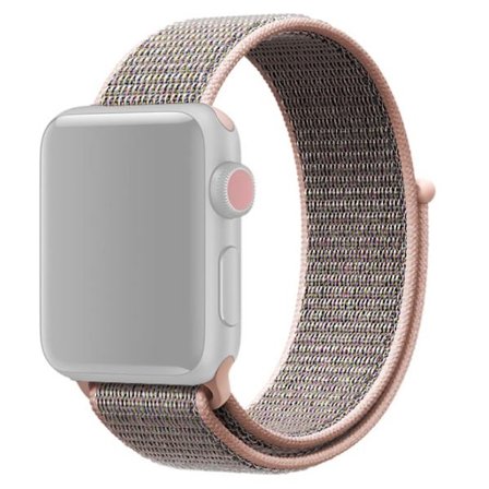Nylonarmband Apple Watch 45mm Series 9 Roséguld
