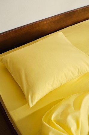 Jotex - Poszewka Na Poduszkę Ekologiczna Cytrynowy - ZACK - Kup Poszewki na poduszki firmy Jotex