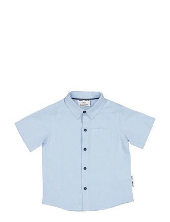 Geggamoja | Linen Shirt Blue | 110/116