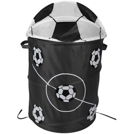 Fotballmodellering Sammenleggbar Vaskeri Kurv Oppbevaringstrommer Oppbevaringsfat Polyester Stoffbutikk