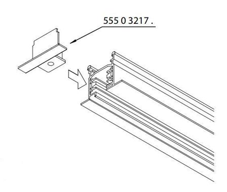 EUTRAC Synergy 21 by EUTRAC 3~ENDWINKEL, Schwarz, Einbau