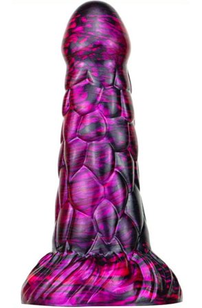 Metallic Fantasy Dildo Cyrix Purple/Black 18,5 cm - Woome.pl