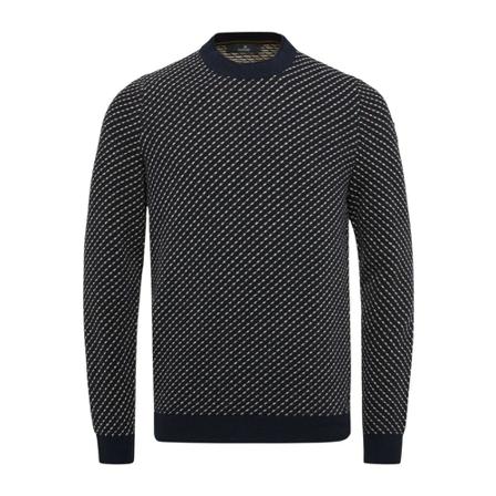 Vanguard, Vanguard Pullover Wol Donkerblauw Blauw, Heren, Maat:3XL,Polyamide,print