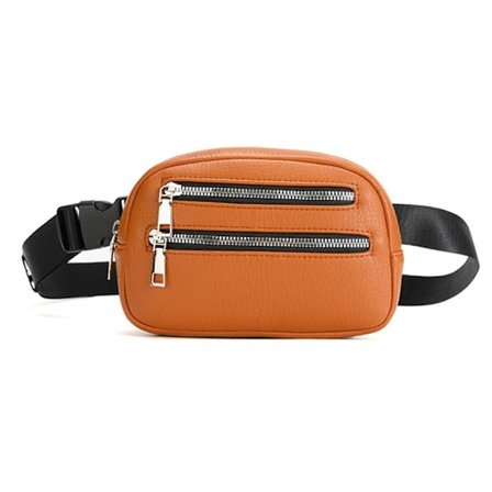 Dame/Herre Retro Midjeveske Lær Fanny Pack Gate Skulderveske for Camping Reiser Utflukt