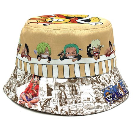One Piece Printing Fashion Fisherman Hat Voksen udendørs hat