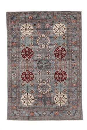 Orientalsk Kazak Ariana Teppe 206X303 Mørk Grå/Brun Ull, Afghanistan