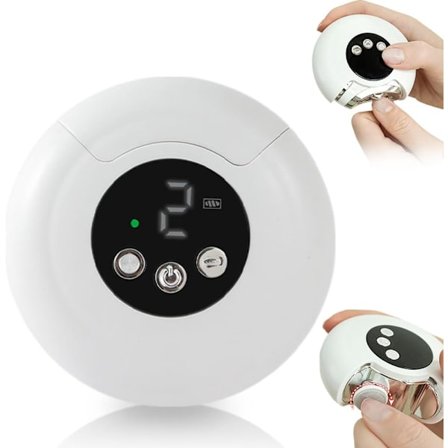 2-i-1 Elektrisk Negleklipper og Negletrimmer – Automatisk Polering for Fingre og Tånegler, Bærbar