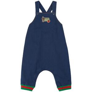 Kids - Gucci Blue Patch Logo Denim Overalls 12-18 Months - All in ones - 12-18 months - Blue