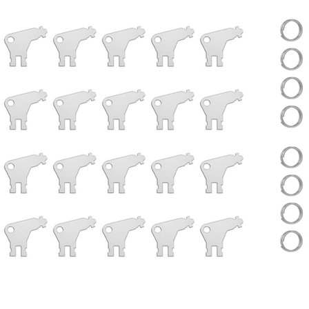 20 stk. nøgle til papirhåndklæde dispenser, universal dispenser nøgle til toilet