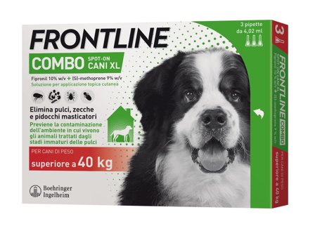 Frontline Combo Soluzione Spot-On Cani XL 40kg+ 3x4,02ml