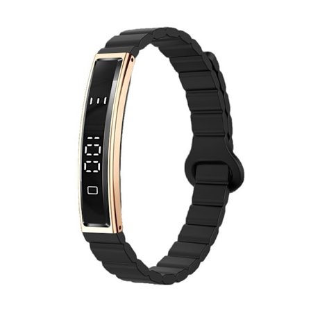 Tech Smart Fitness Tracker Armband Smartwatch Aktivitets-, Sömn- & Pulsmätning, Multisportlägen