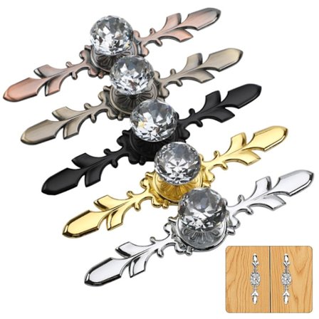 Crystal Diamond Pull Handtag Dörrhandtag Skåp Handtag Skåp - stock