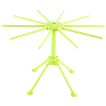 Hopfällbart Pastatorkställ för Spaghetti och Pasta (Grön)