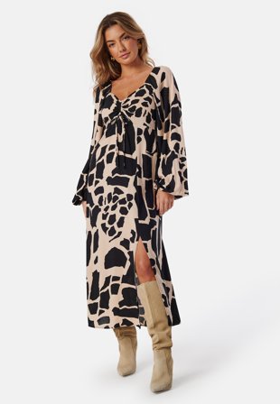BUBBLEROOM Puff Sleeve Midi Dress Klær