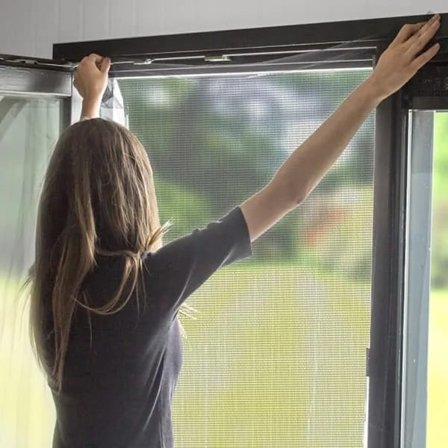 (pow yeah!) TS Insektnett for vinduer - 130x150cm - Svart myggnett