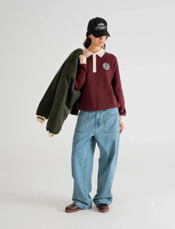 Prohibited Cup Knitted Jersey - Burgundy - XL