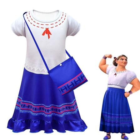 Fancy Cosplay-kostymer og tilbehørssett for barn, med veske (120 cm)