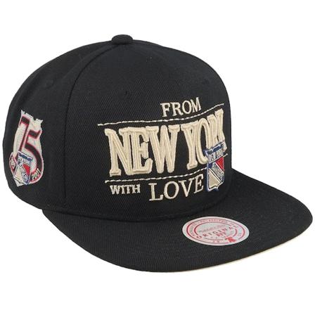Mitchell & Ness - NHL Schwarz snapback Cap - New York Rangers With Love Black Snapback @ Hatstore