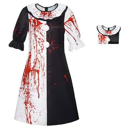 Aikuisten Terrifier-asu Art Clown -asu Naiset Miehet Halloween-rooliasu Naiset