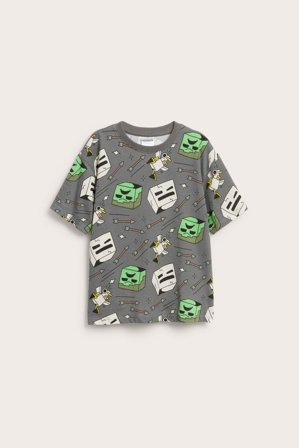 Kappahl | T-skjorte Minecraft Grå 110/116 | Grå