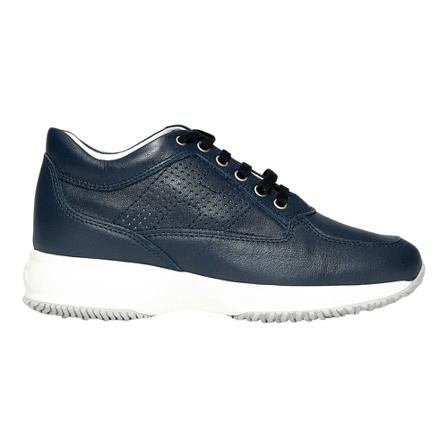 Hogan, Sneakers Blauw, Dames, Maat:35 EU,leer