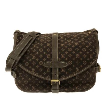 Louis Vuitton Vintage, Pre-owned Cotton louis-vuitton-bags Bruin, Dames, Maat:ONE Size