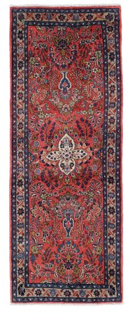 Noué À La Main Hamadan Tapis 78X200 De Laine Petit