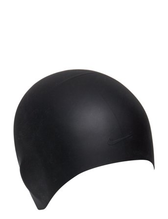 NIKE SWIM Nike Long Hair Silicone Adult Cap - Black - ONE SIZE