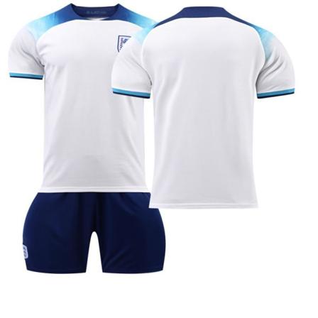 2022 England VM-trøje nr. 9 Kane 10 Sterling 19 Mount 20 Foden Børnefodboldtrøje England home field without number #26